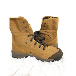 KEEN Utility Combat Boots Roswell Men's 14D Wide Work Brown Soft Toe Military EH